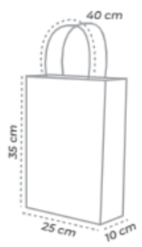 ECO-BOLSA REGALO 35 x 25 +10 cm