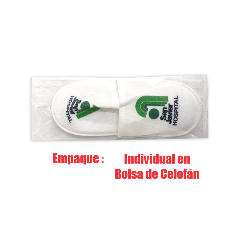 Pantufla para Hospitales y Hoteles Toalla