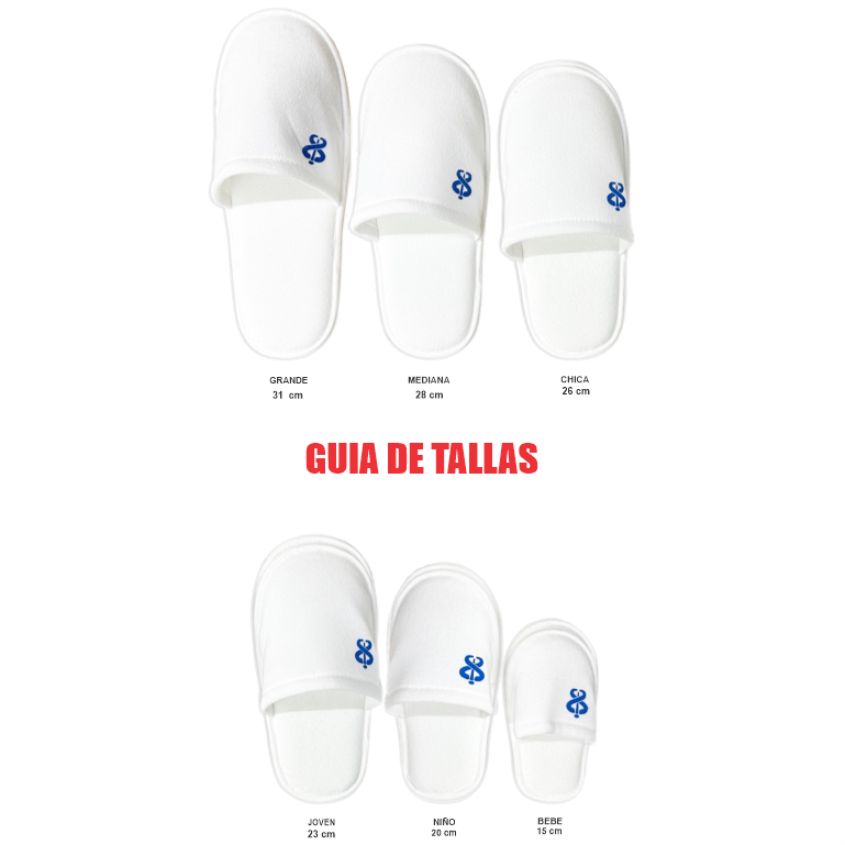 Pantufla para Hospitales y Hoteles Toalla